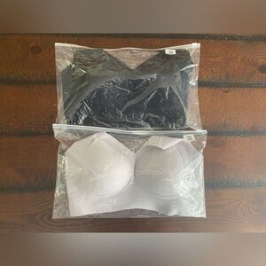 Highly supportive bras size 2XL one black and on light grey ~